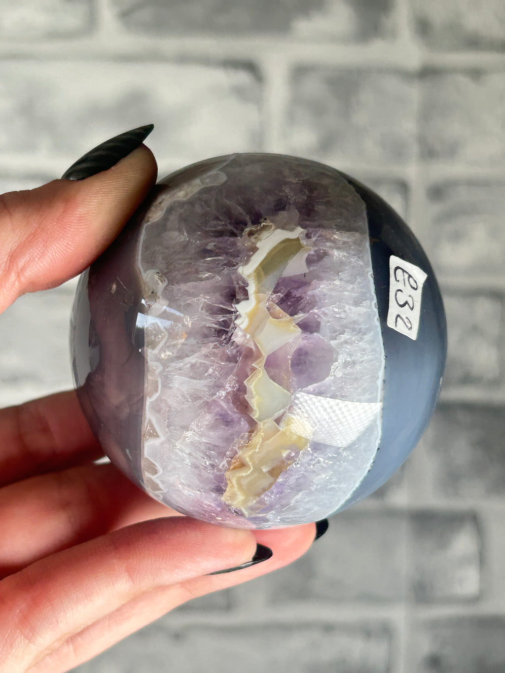 Brazilian Amethyst agate Sphere