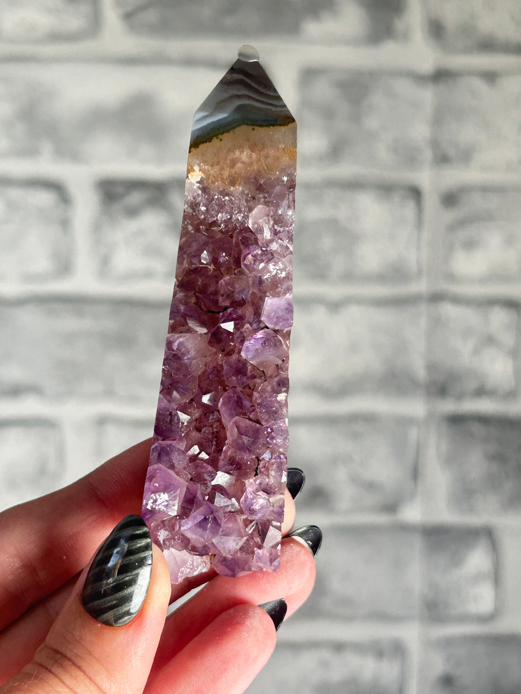 Brazilian Amethyst agate Tower