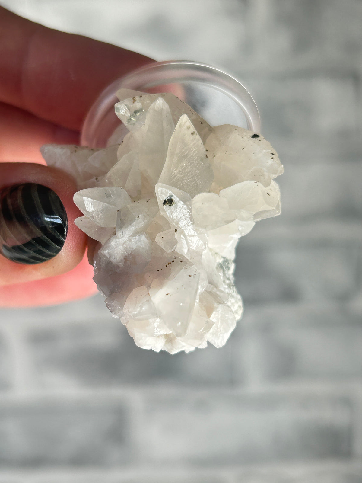 Dogtooth Calcite with Speckled Pyrite from Daye, Hubei, China