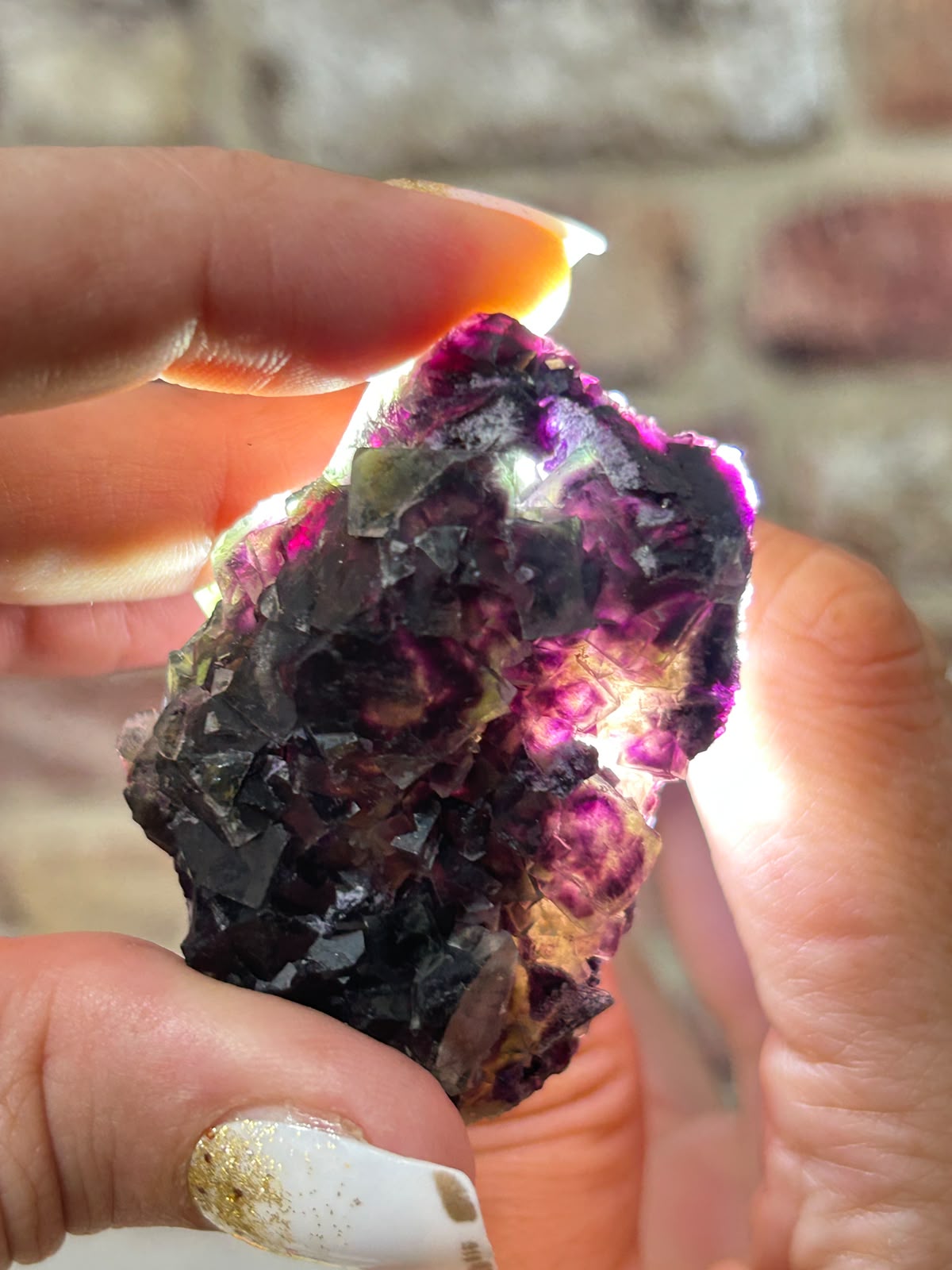 Purple Phantom Fluorite B