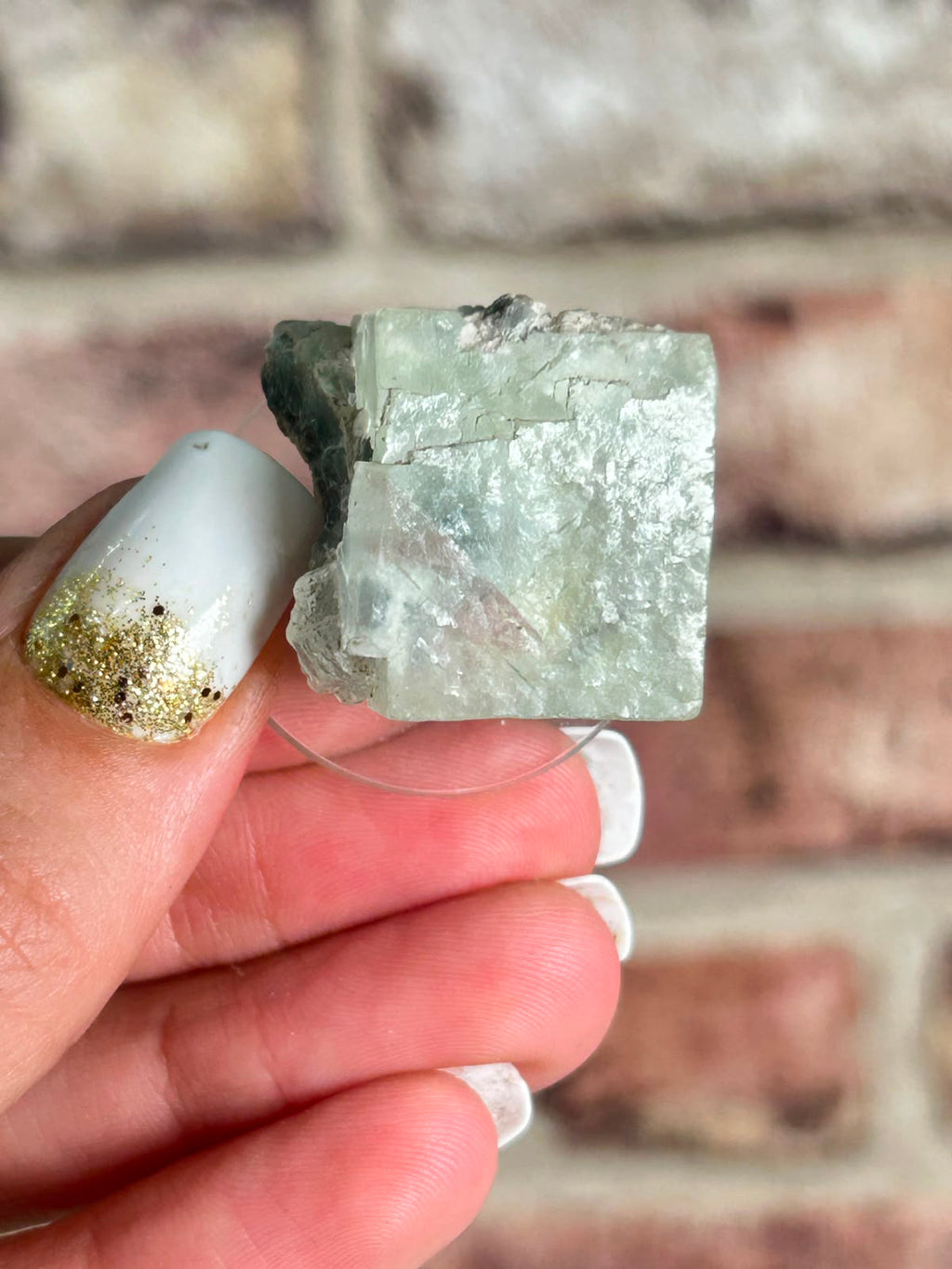 Green Fluorite Cube (Xianghualing Mine) B