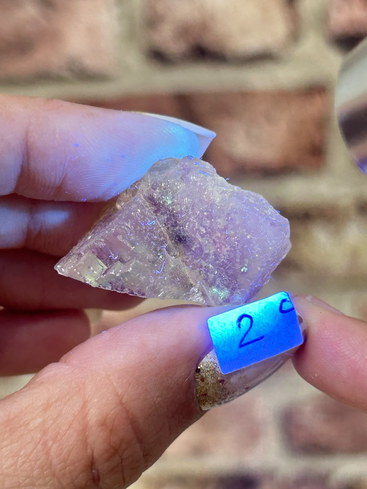 Petroleum / Galaxy Stepped Matrix Fluorite C