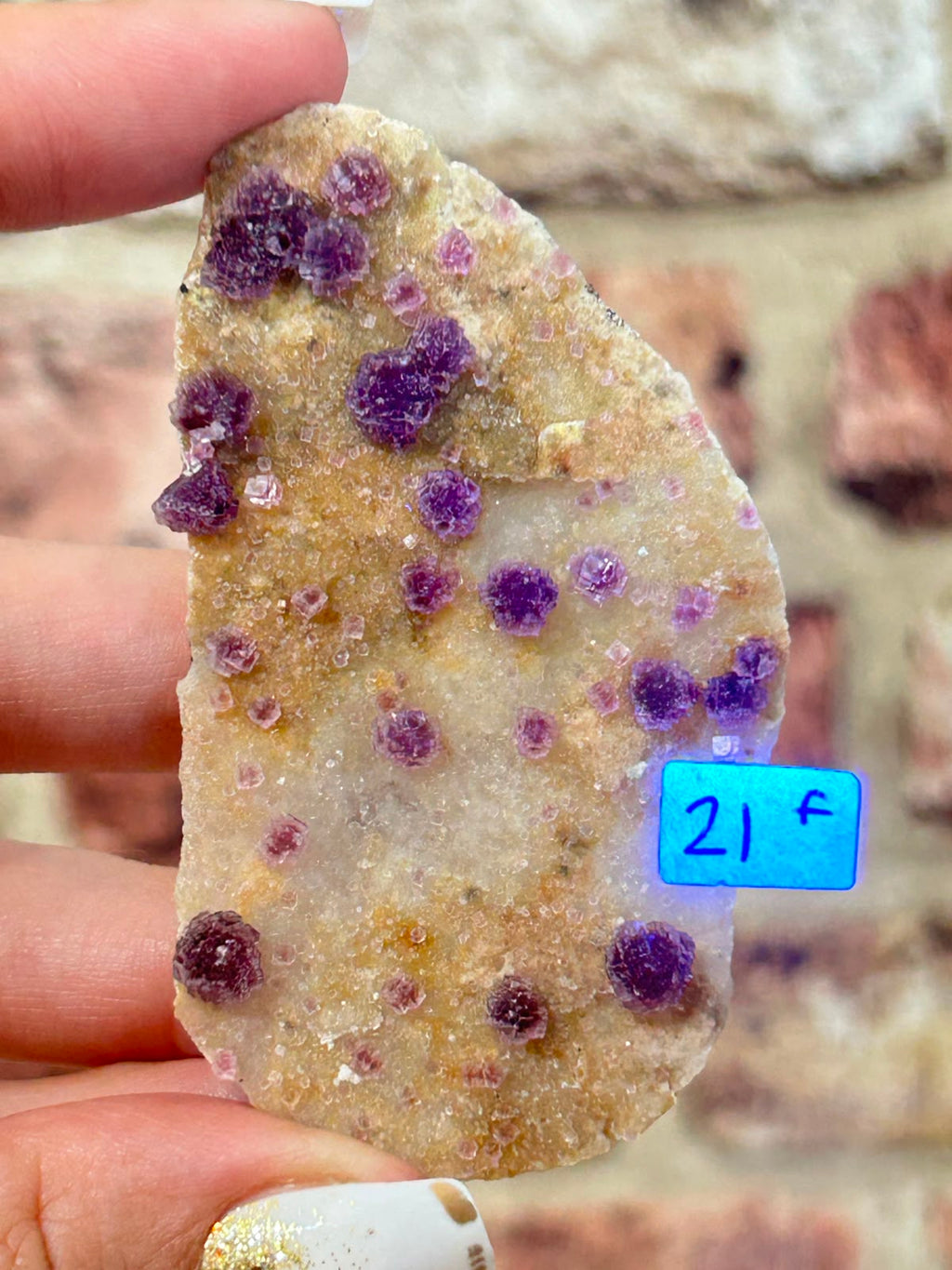 Raspberry Stepped Fluorite F
