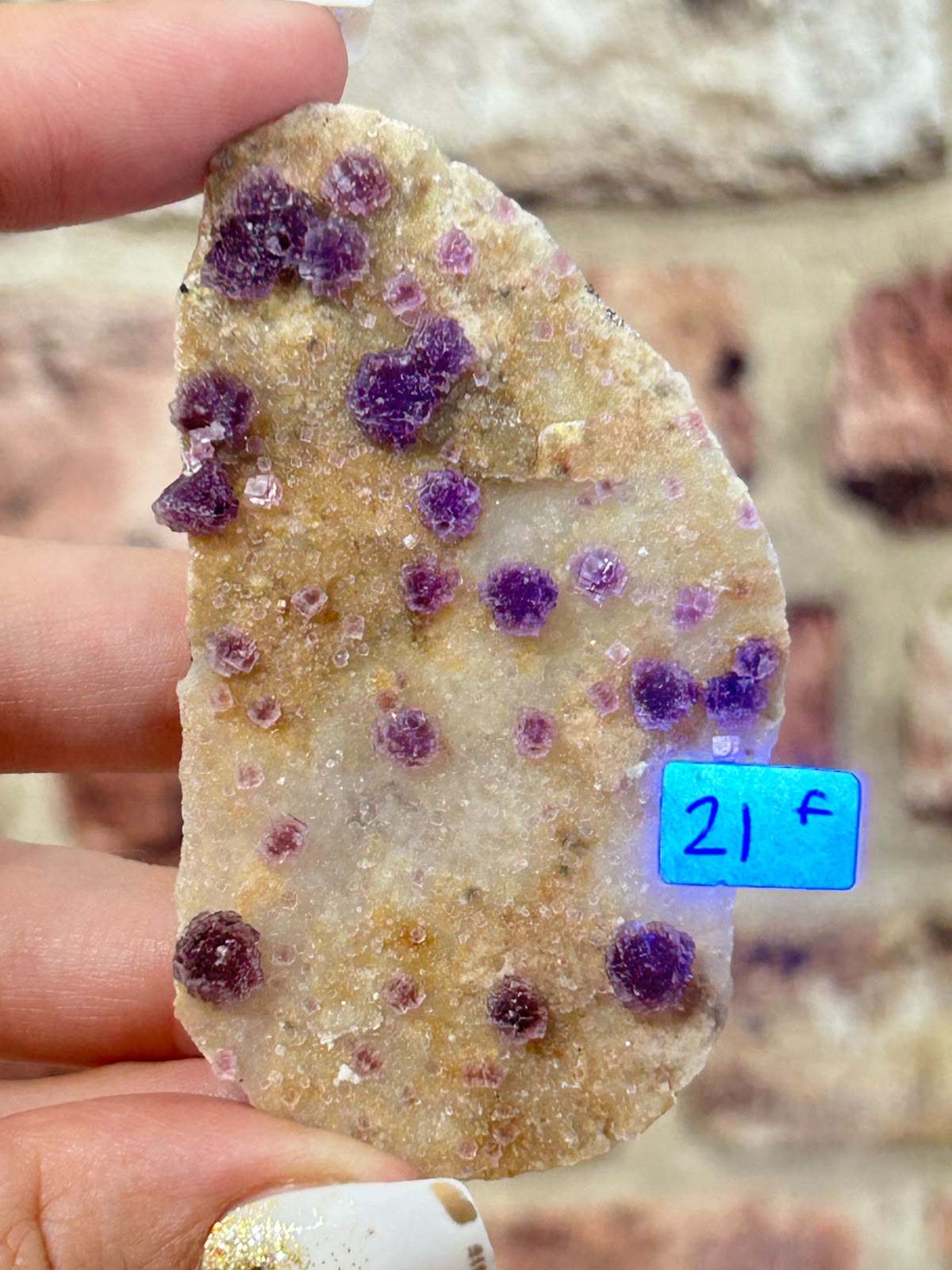 Raspberry Stepped Fluorite F