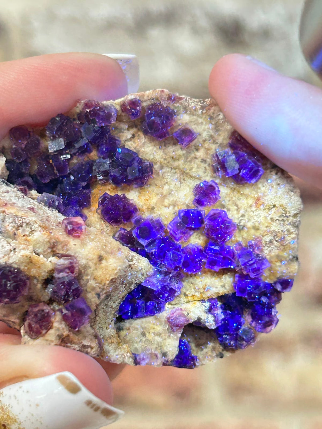 Raspberry Stepped Fluorite E
