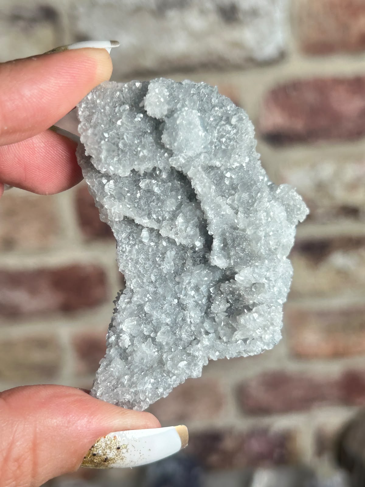 Fluorite on Sugar Quartz with Calcite C