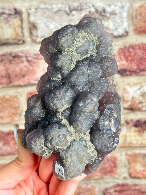 Botryoidal Fluorite with Pyrite A