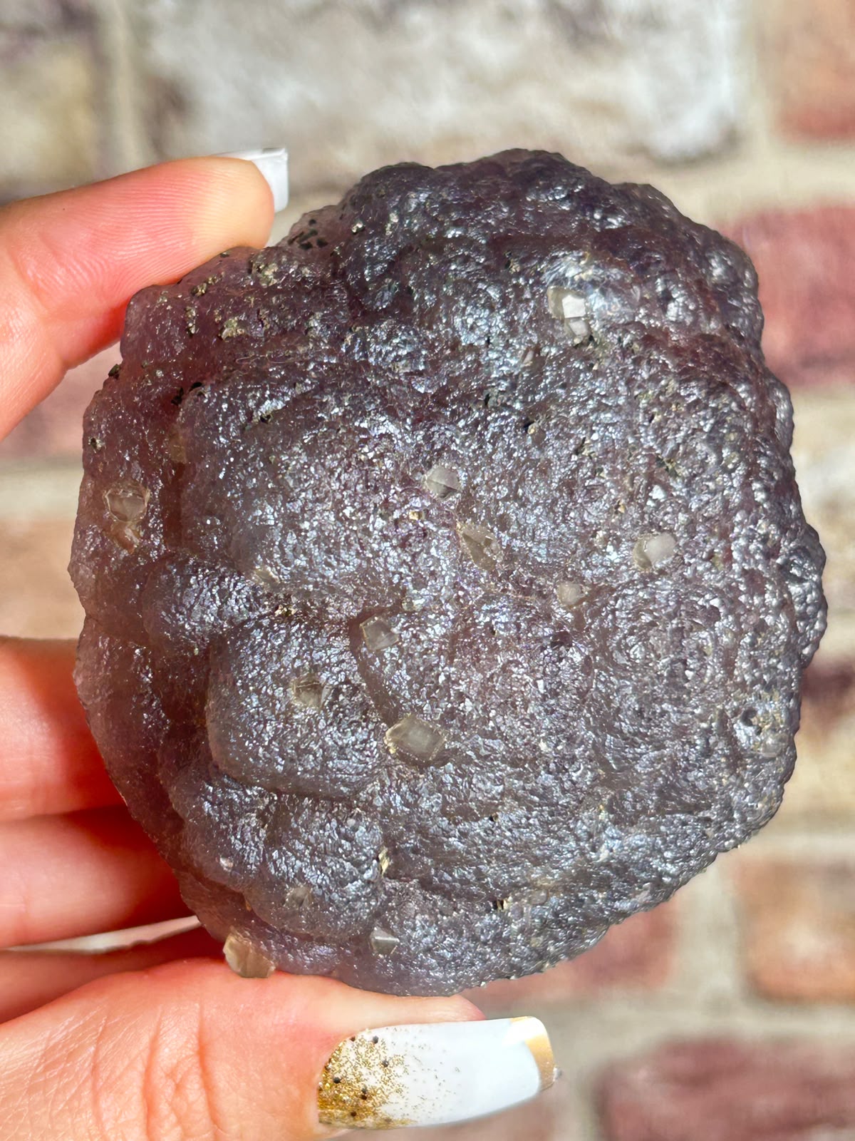 Botryoidal Fluorite with Pyrite B