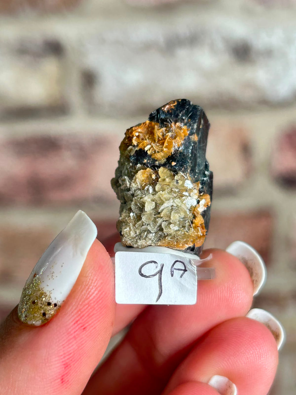Phantom Fluorite with Actinolite & Rutile A