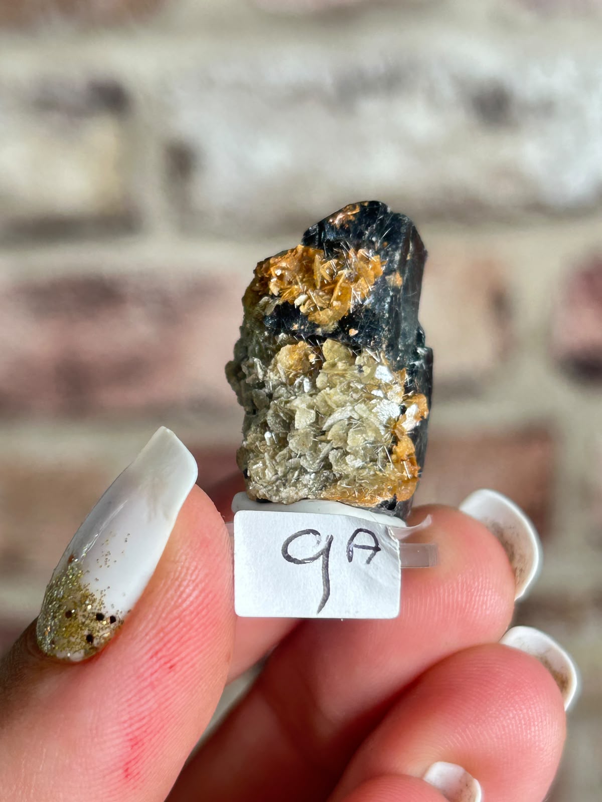 Phantom Fluorite with Actinolite & Rutile A