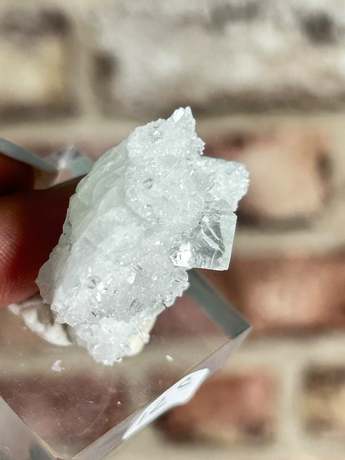 Glassy Fluorite on Quartz C
