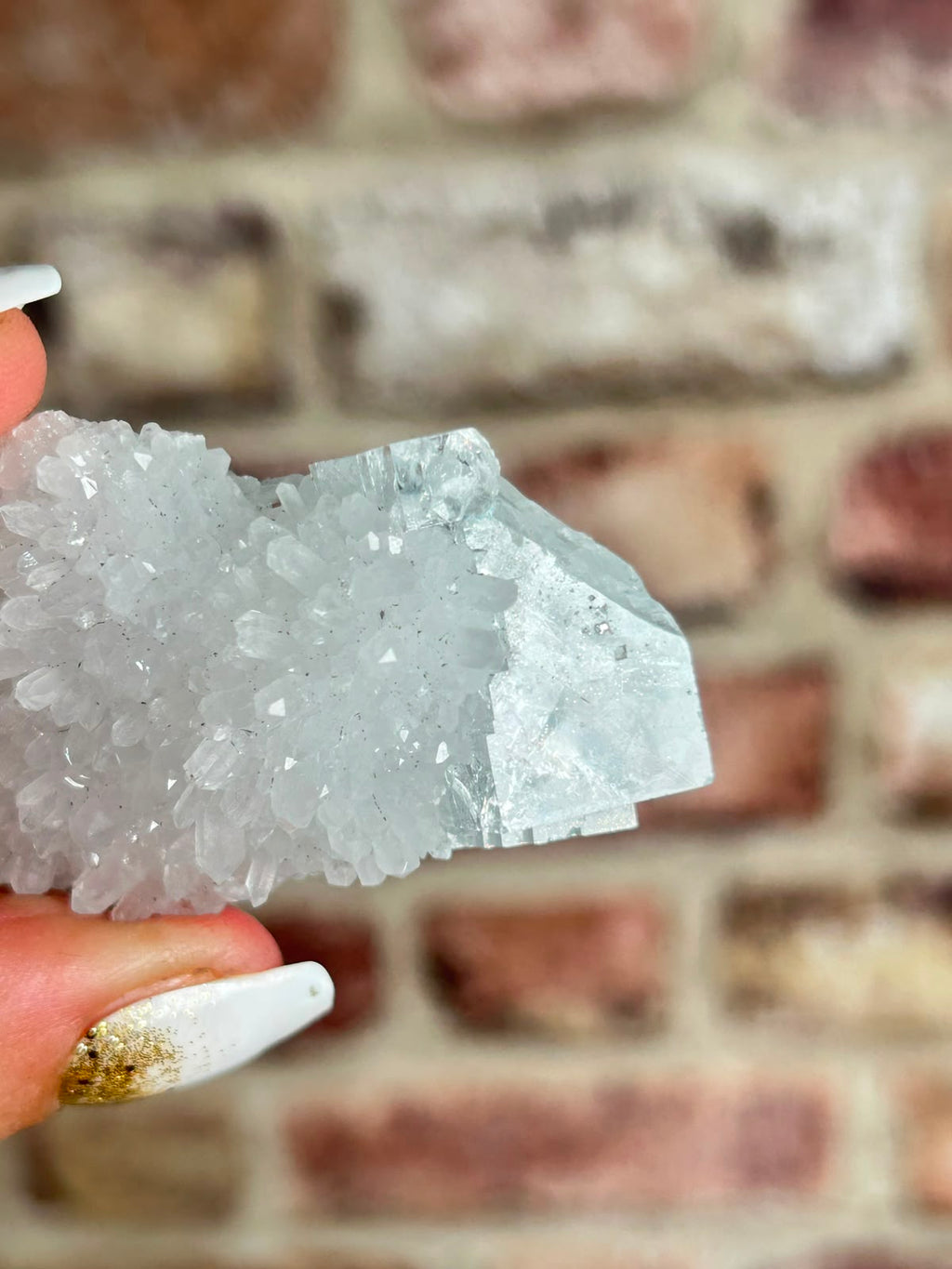 Glassy Fluorite on Quartz B