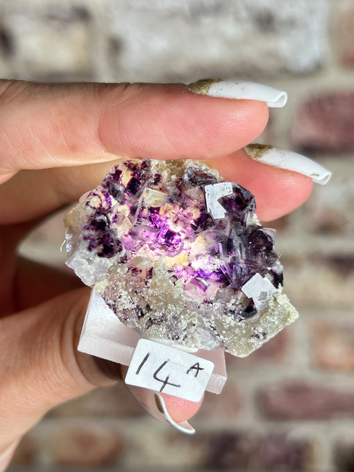 Purple Phantom Fluorite A