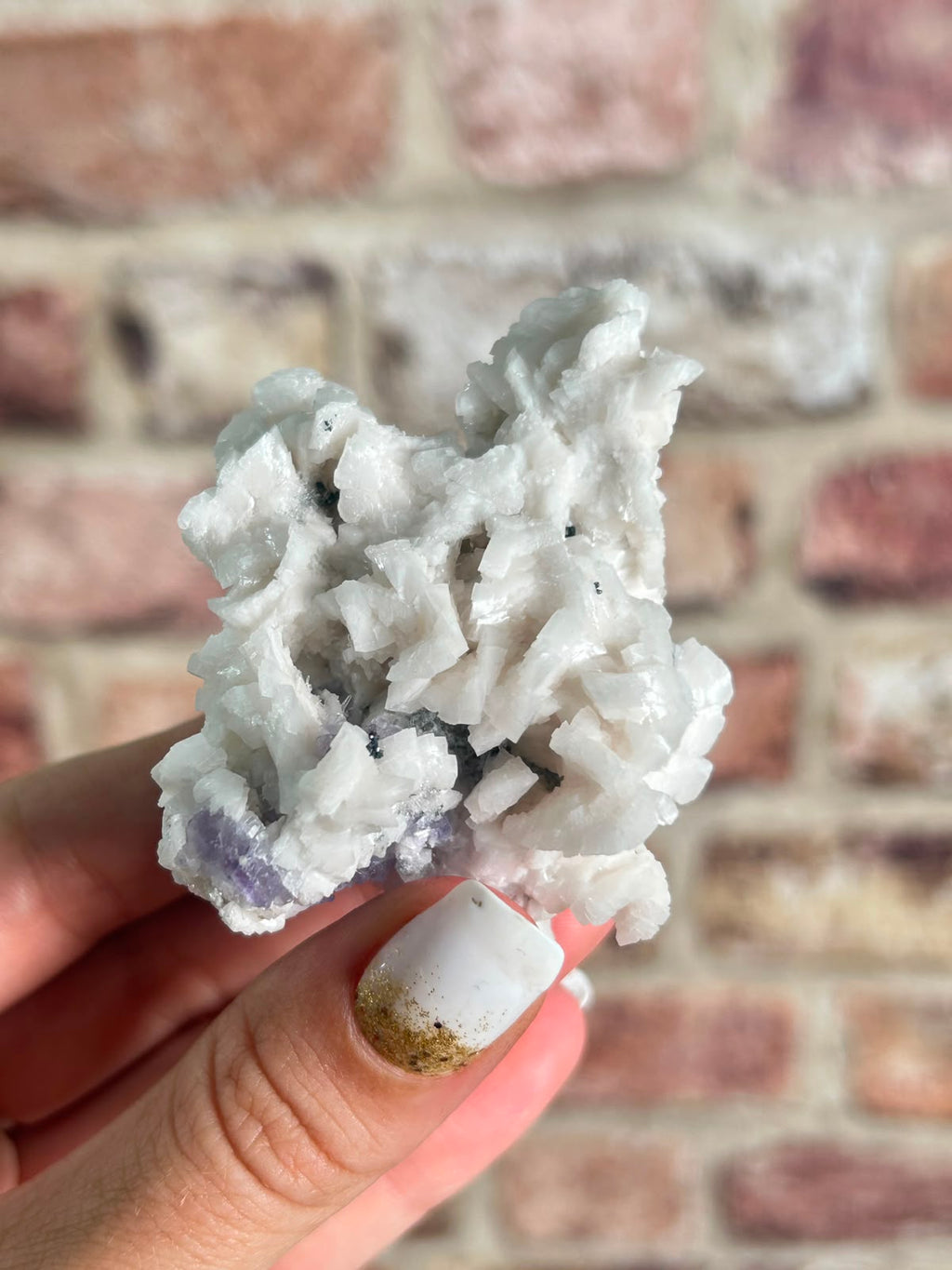 White Dolomite with Quartz & Fluorite
