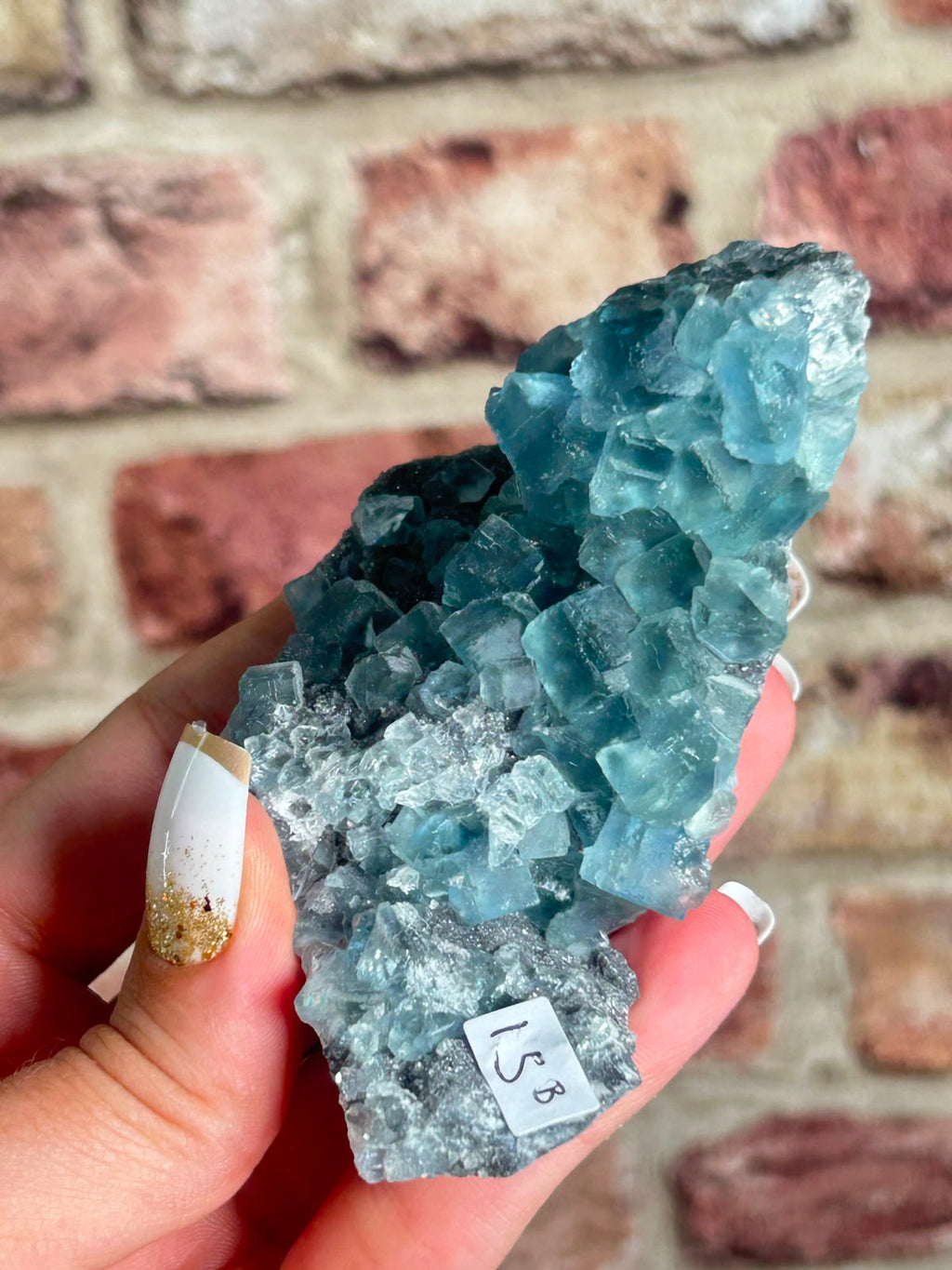Fluorite on Sugar Quartz with Calcite B