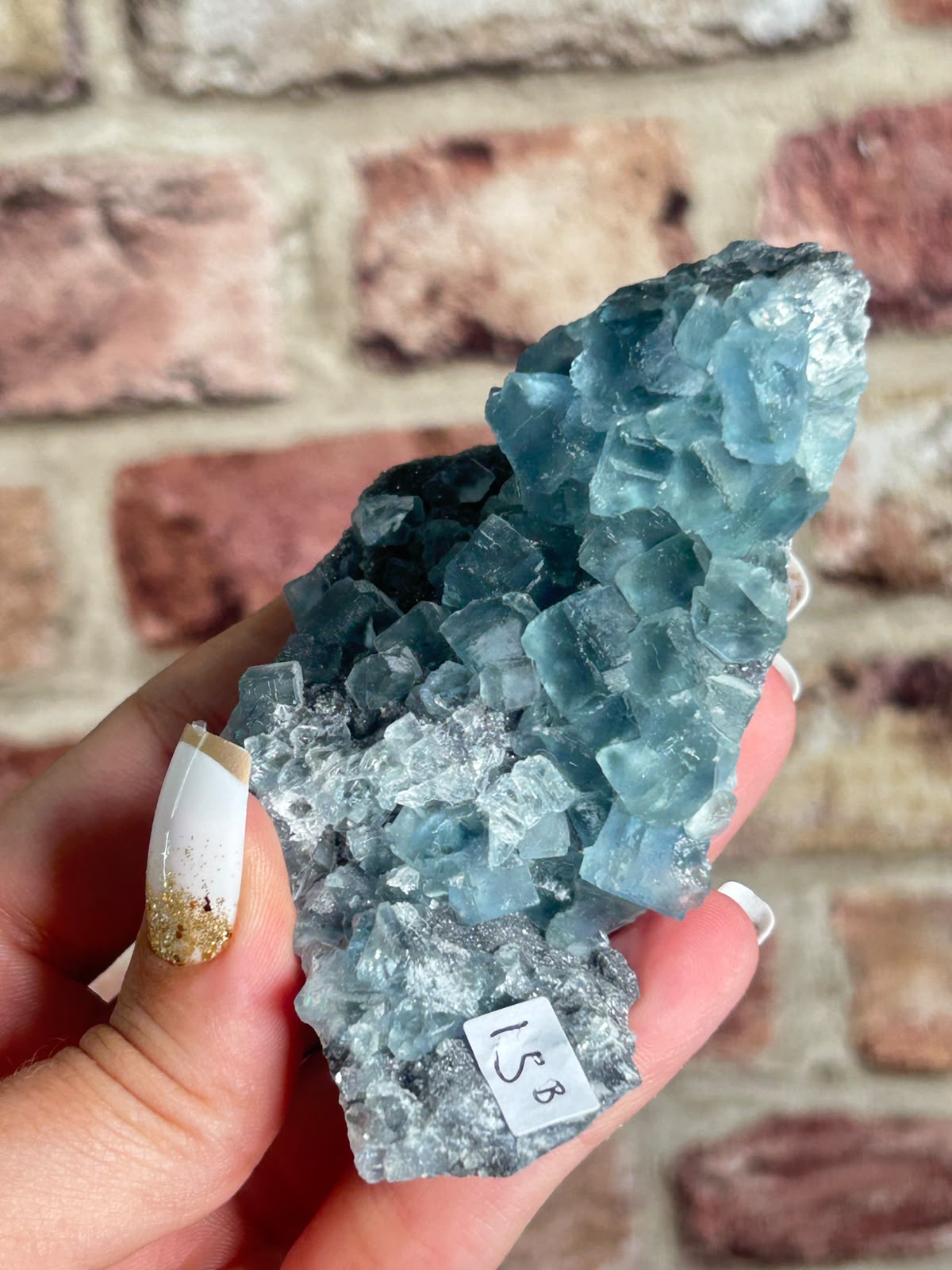 Fluorite on Sugar Quartz with Calcite B