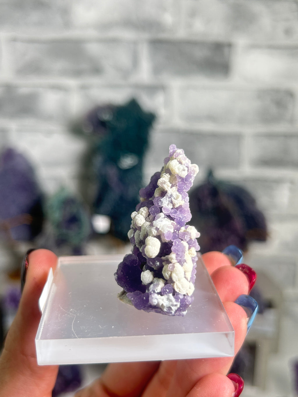 Sparkly Grape Agate Cluster I