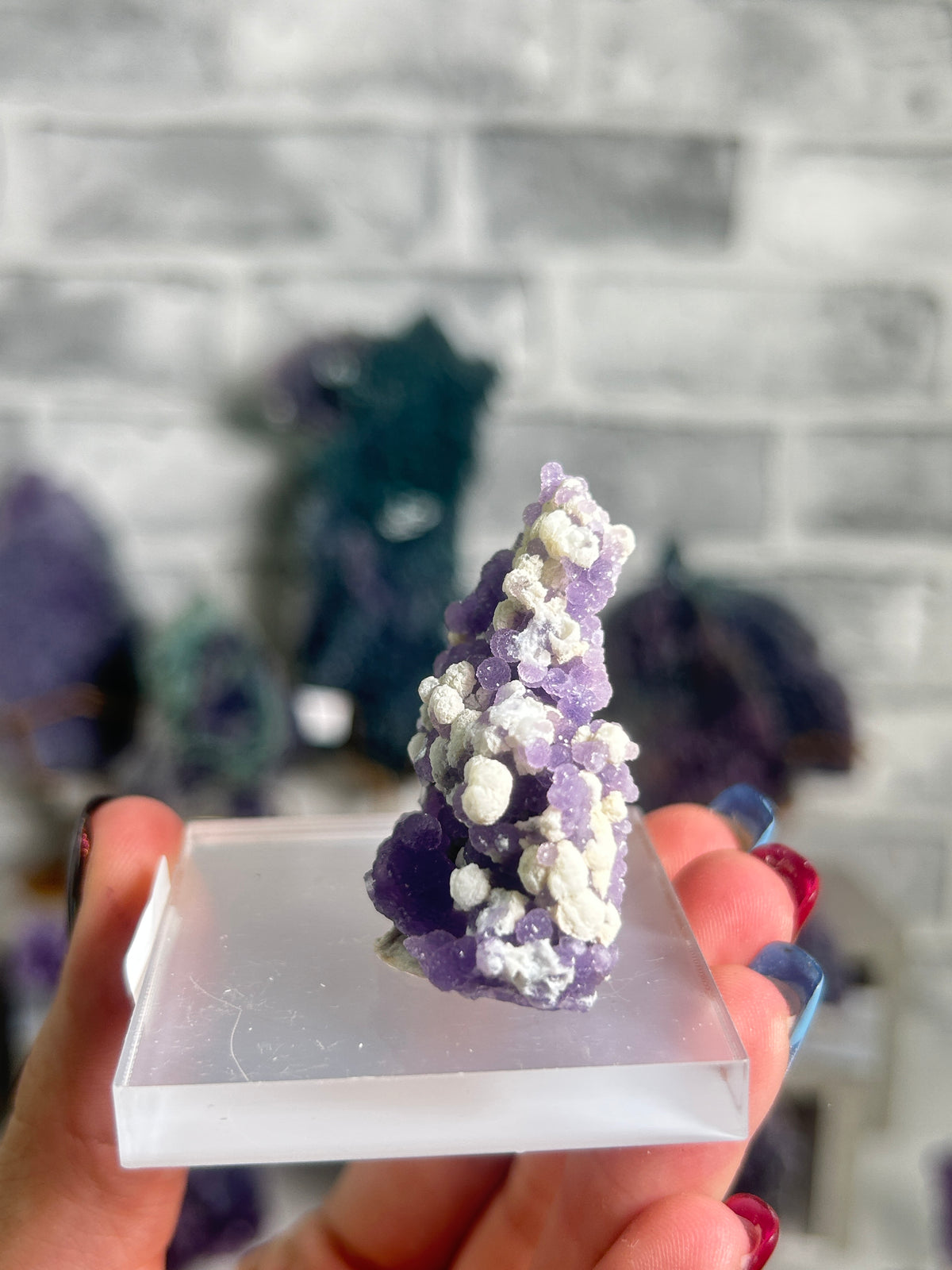 Sparkly Grape Agate Cluster I