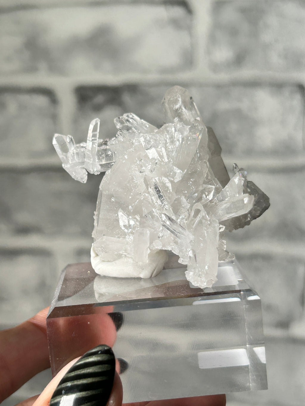 Colombian Clear ‘Lemurian’ Quartz Cluster