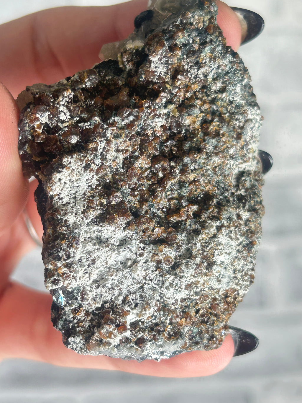 Specularite roses on Quartz with Calcite Sugar from inner Mongolia