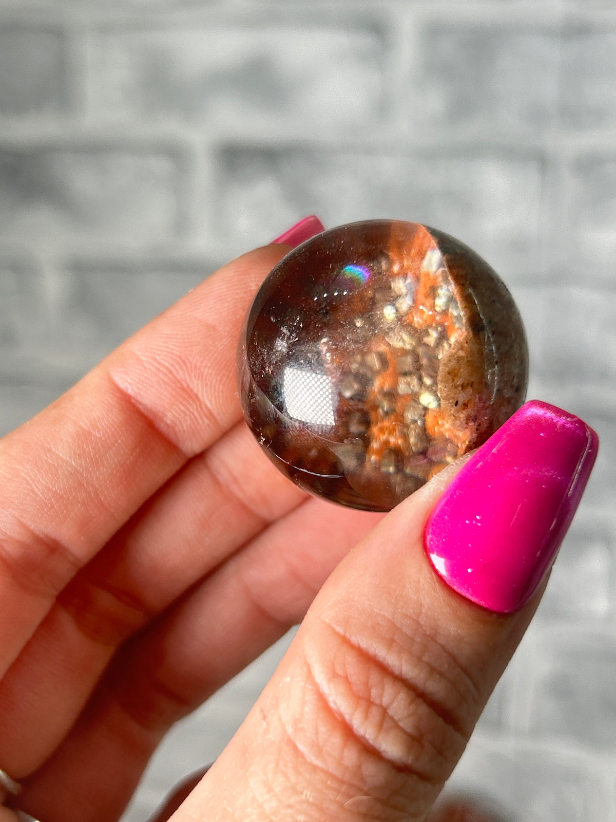 Pyrite Sphere, Natural Material but glued together