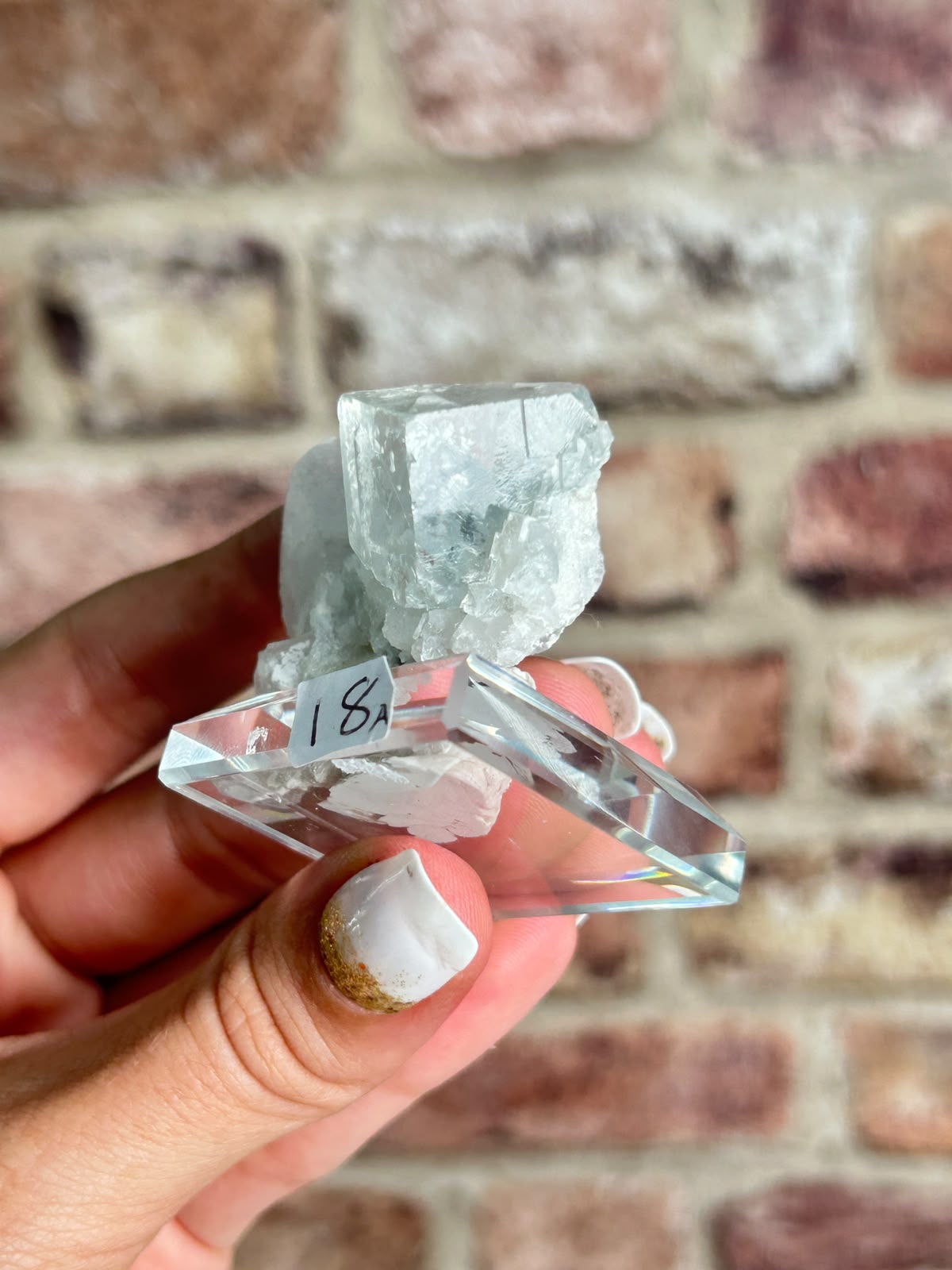 Glassy Fluorite on Quartz A