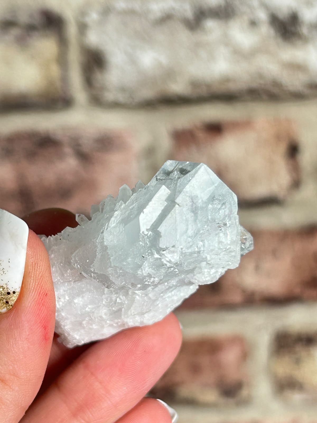 Glassy Fluorite on Quartz B