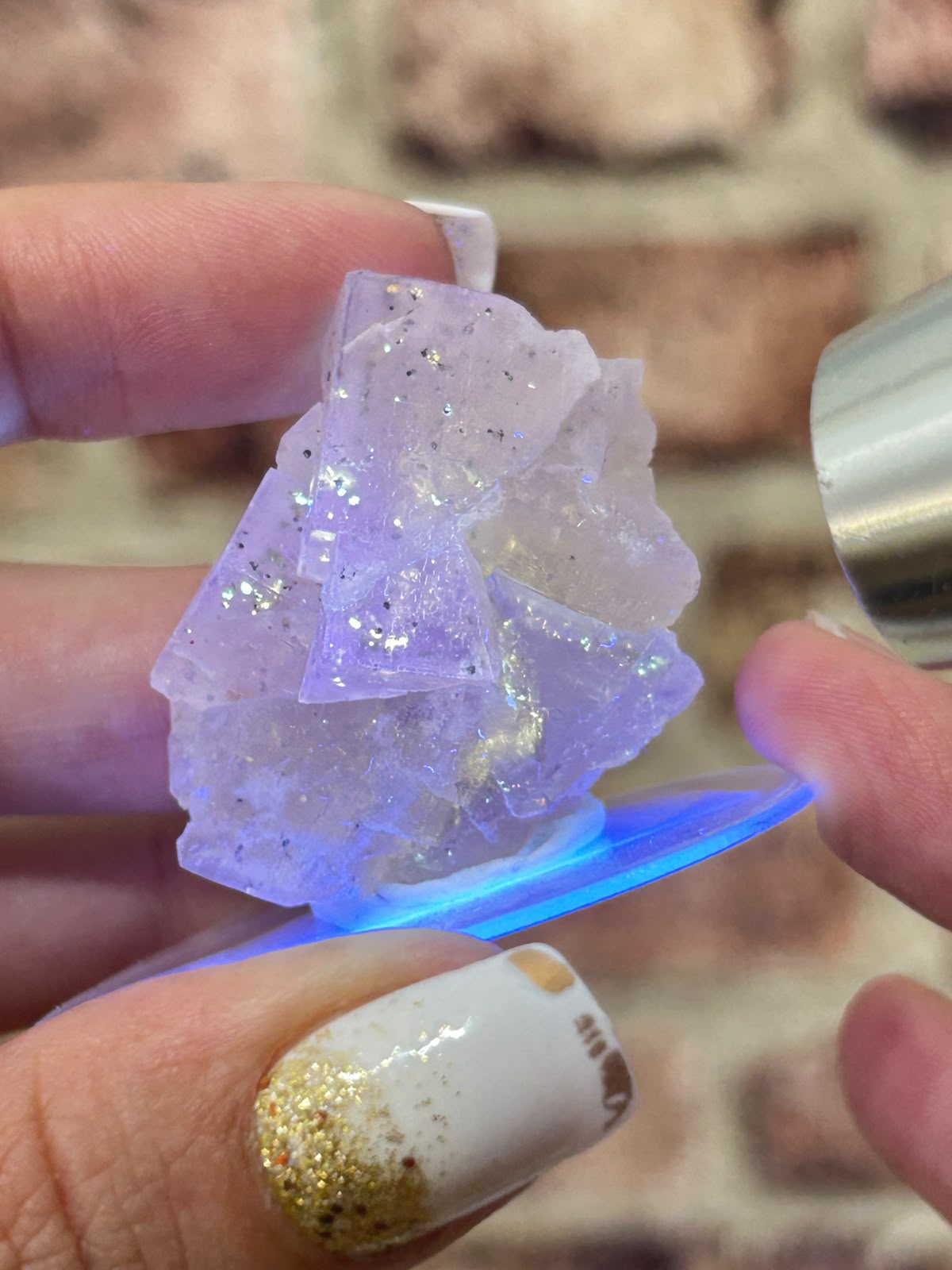 Petroleum / Galaxy Stepped Matrix Fluorite A