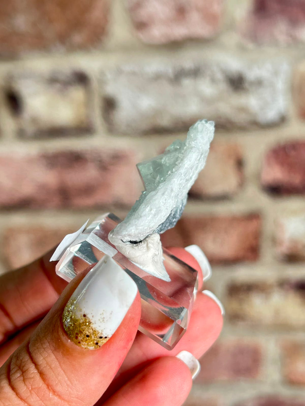 Glassy Fluorite on Quartz D