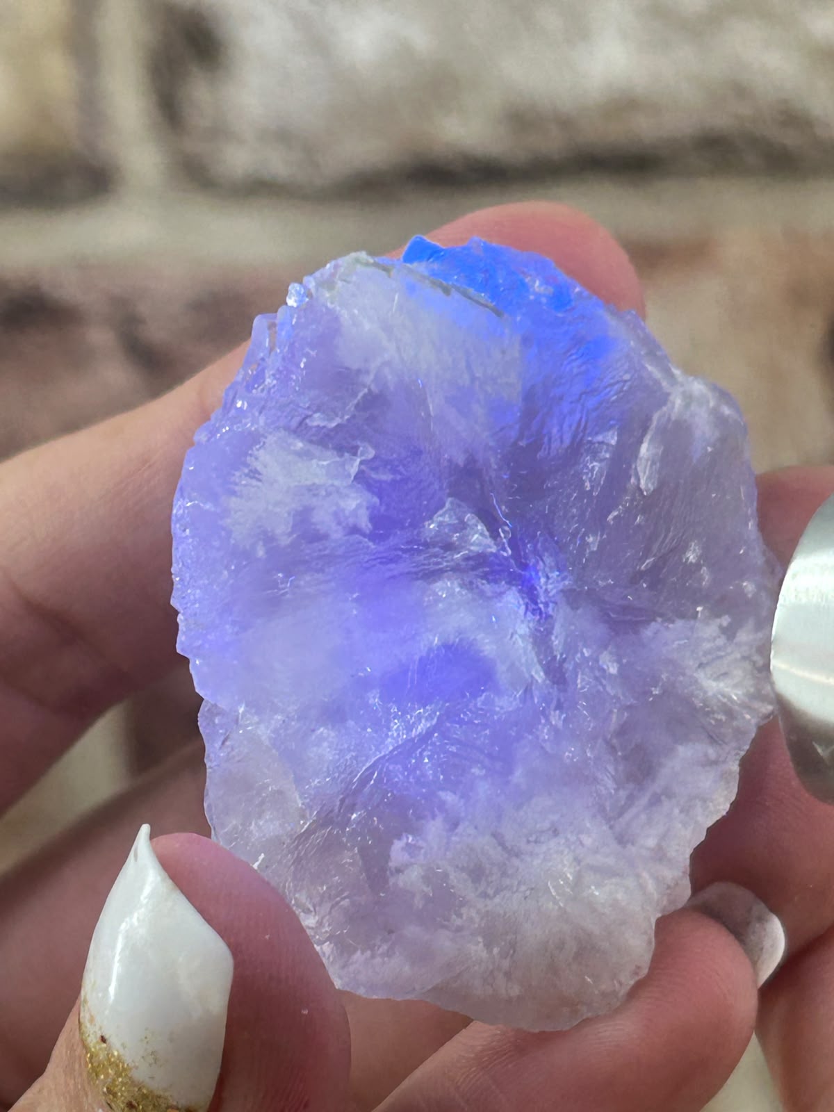 Lavender Stepped Fluorite