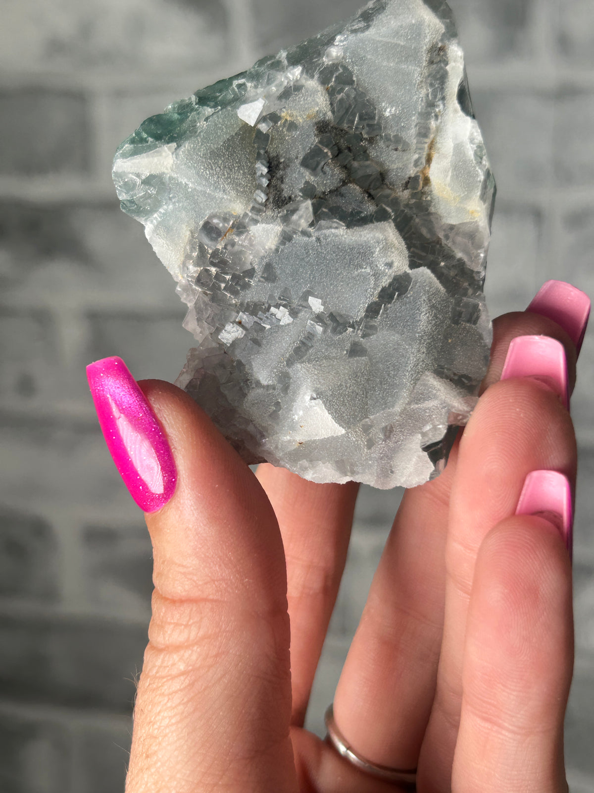 Fluorite with secondary growth, Zheijiang