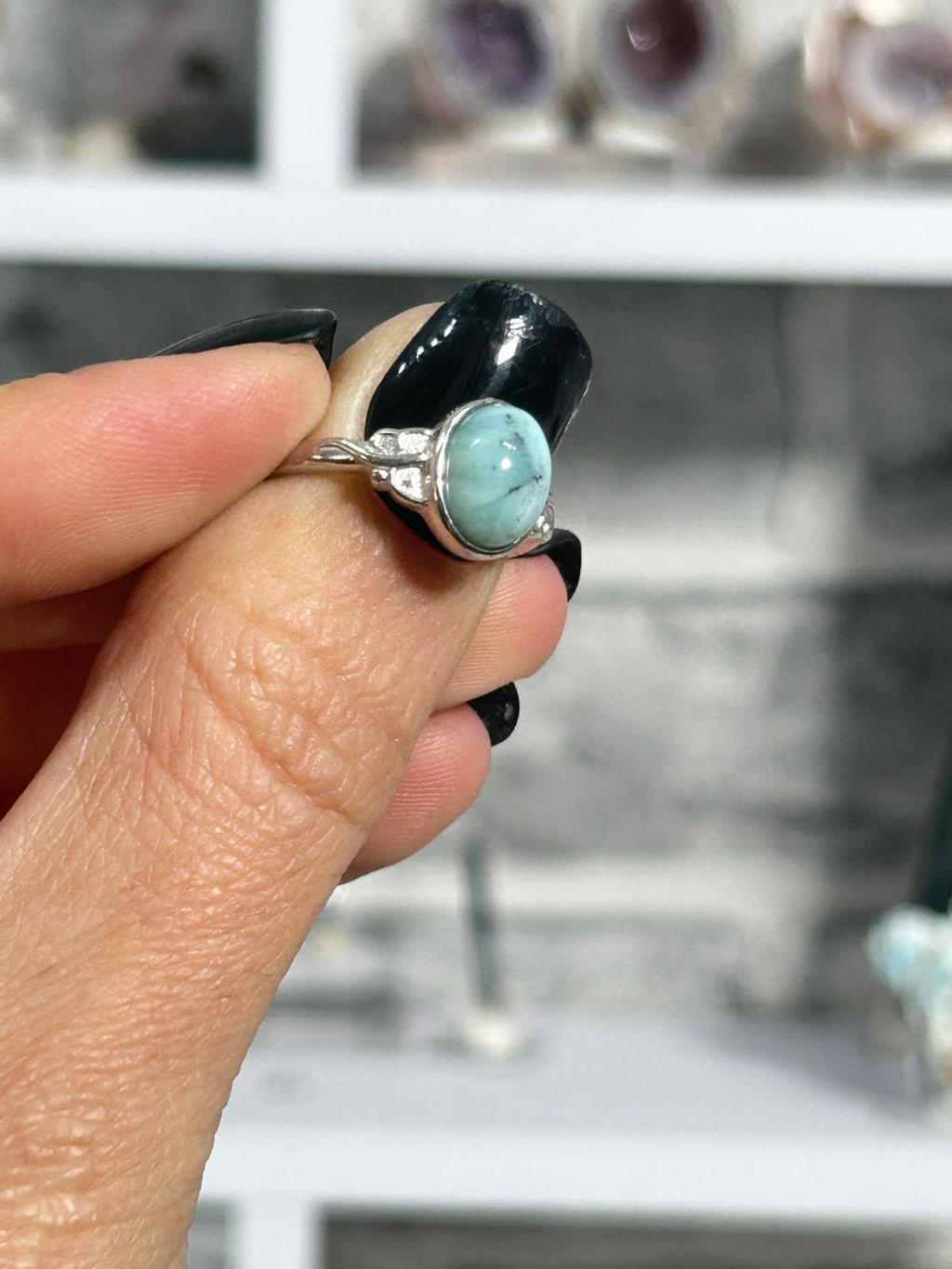 Larimar Copper Ring #2