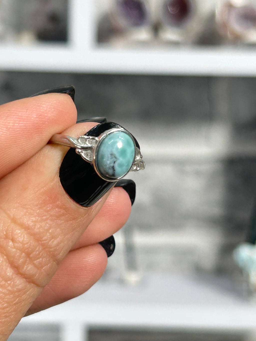 Larimar Copper Ring #3
