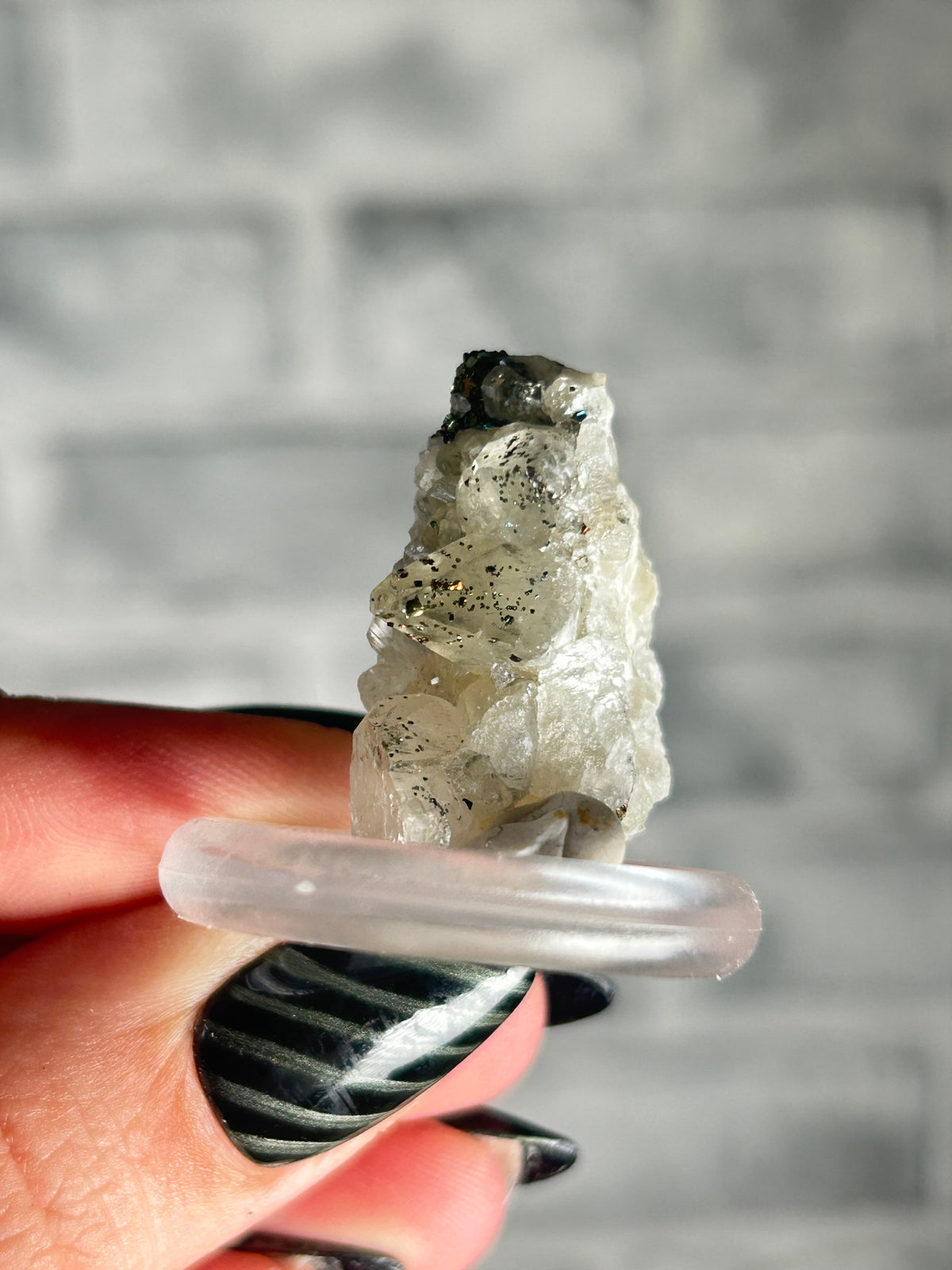 Dogtooth Calcite with Speckled Pyrite from Daye, Hubei, China