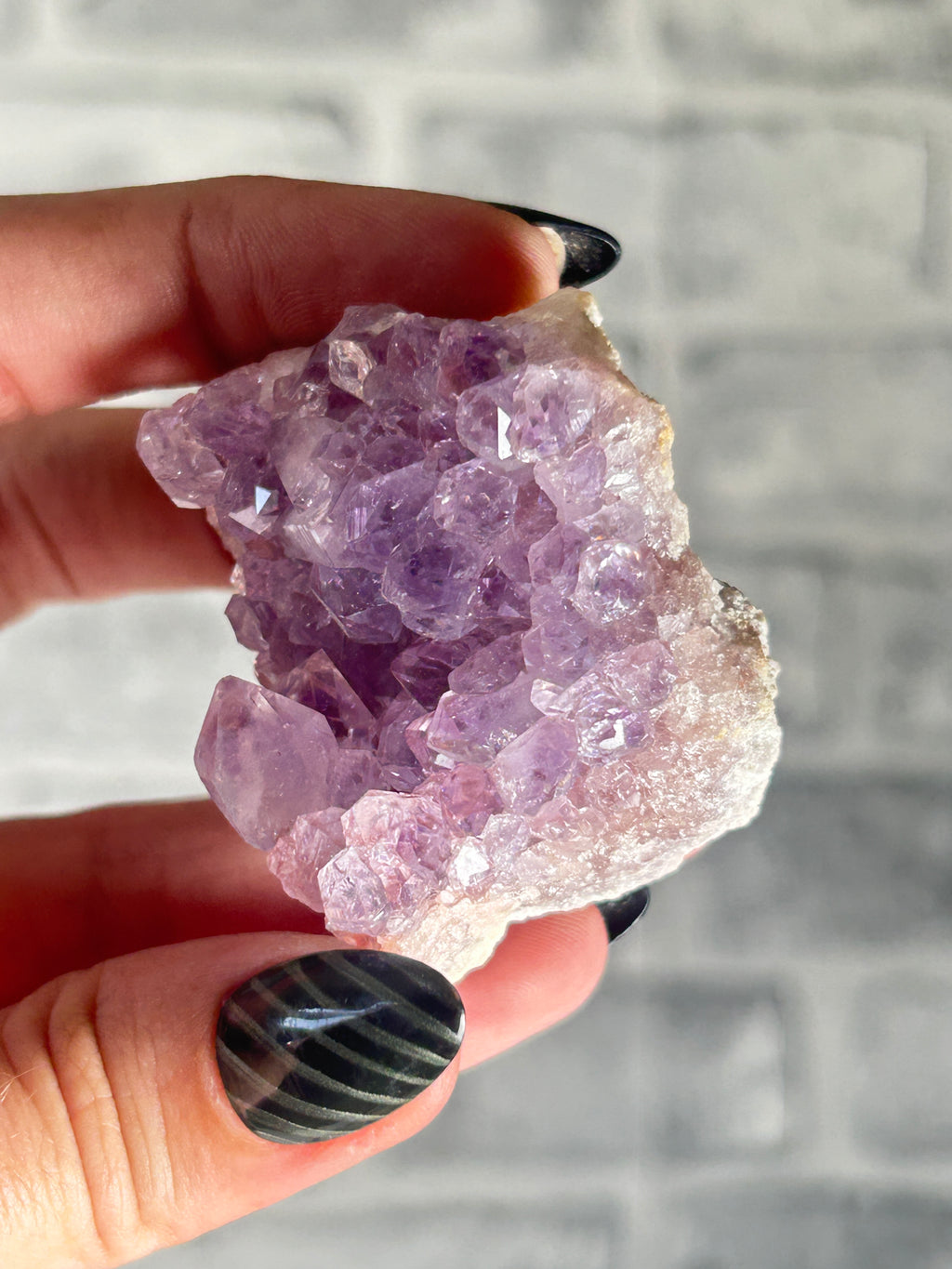 Madagascan Pink Amethyst with Purple Amethyst