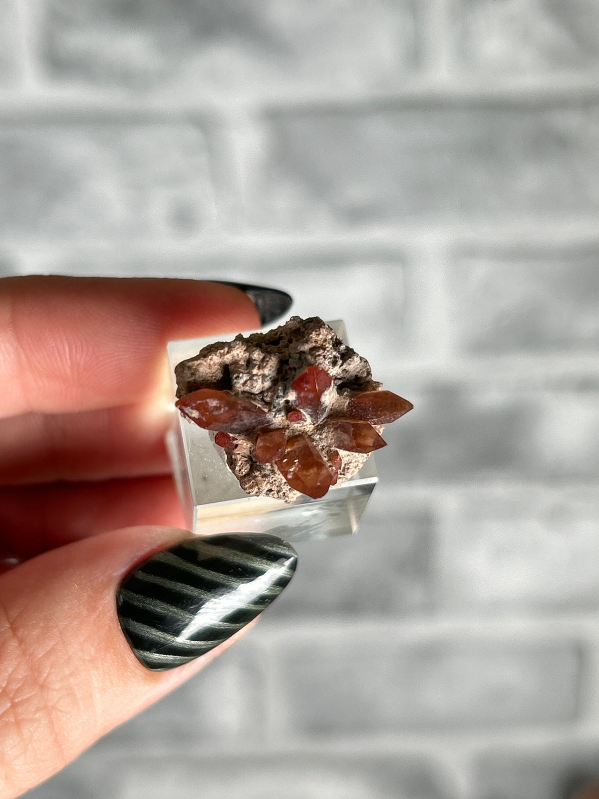 Red Topaz Cluster from Mexico