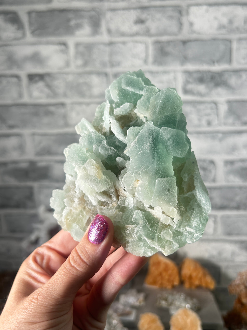 Green Fluorite, China