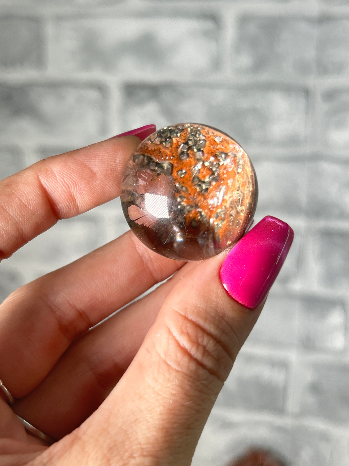 Pyrite Sphere, Natural Material but glued together