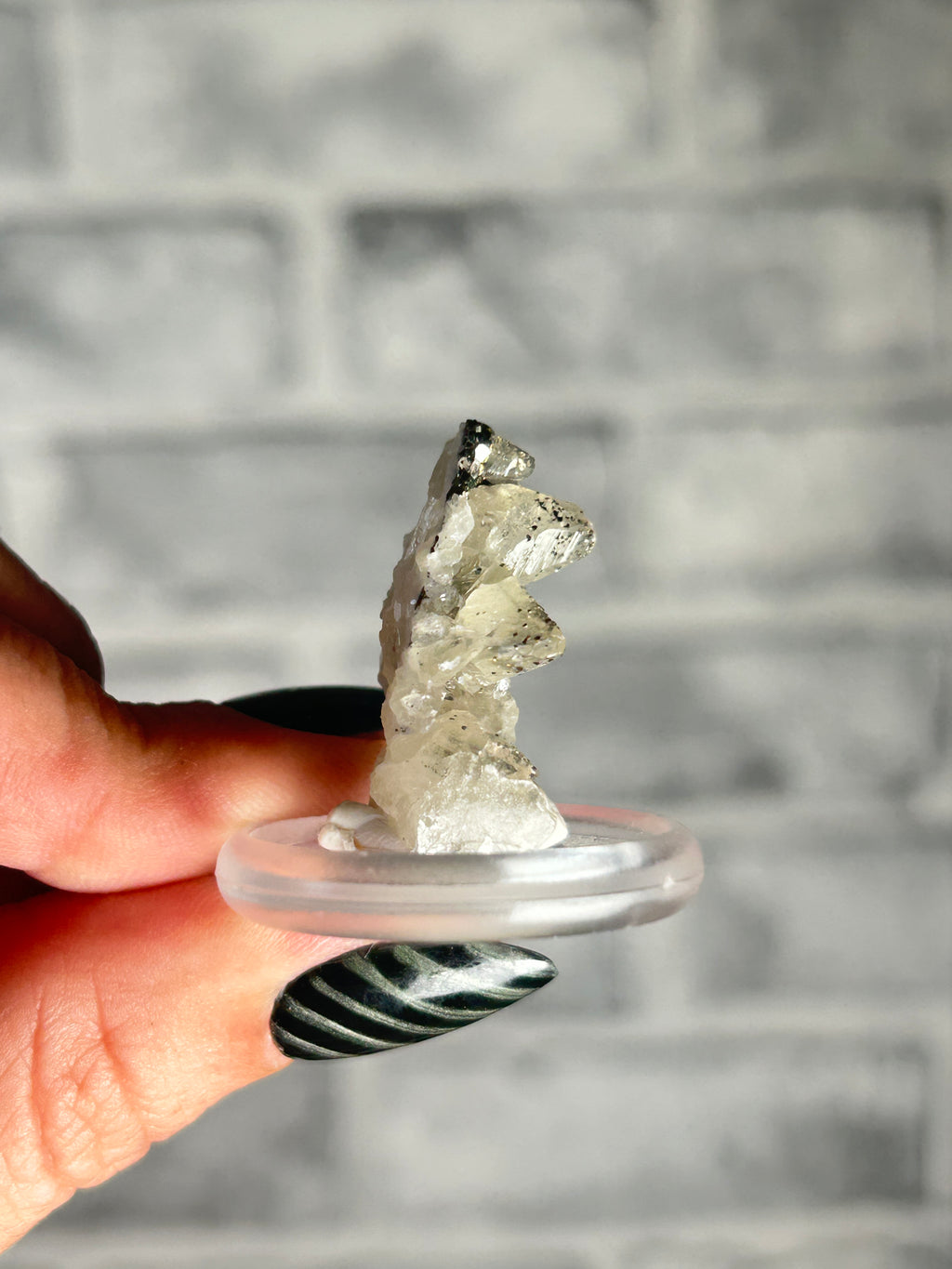 Dogtooth Calcite with Speckled Pyrite from Daye, Hubei, China