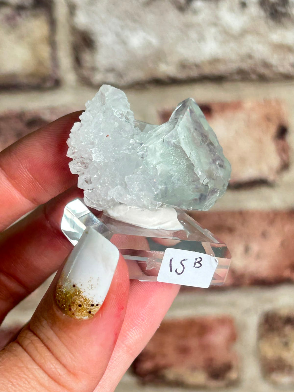 Glassy Fluorite with Purple Phantoms B