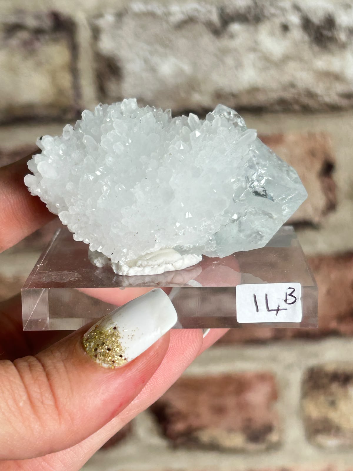 Glassy Fluorite on Quartz B