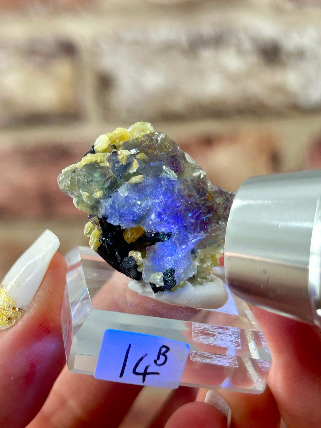 Phantom Fluorite with Yellow Muscovite B