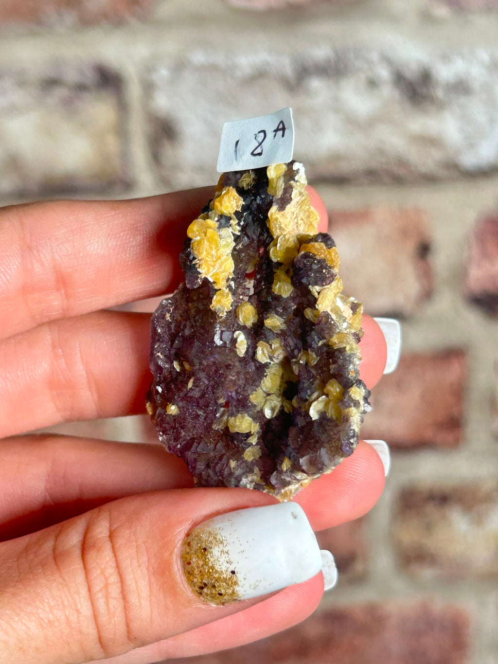 Phantom Fluorite with Yellow Muscovite A