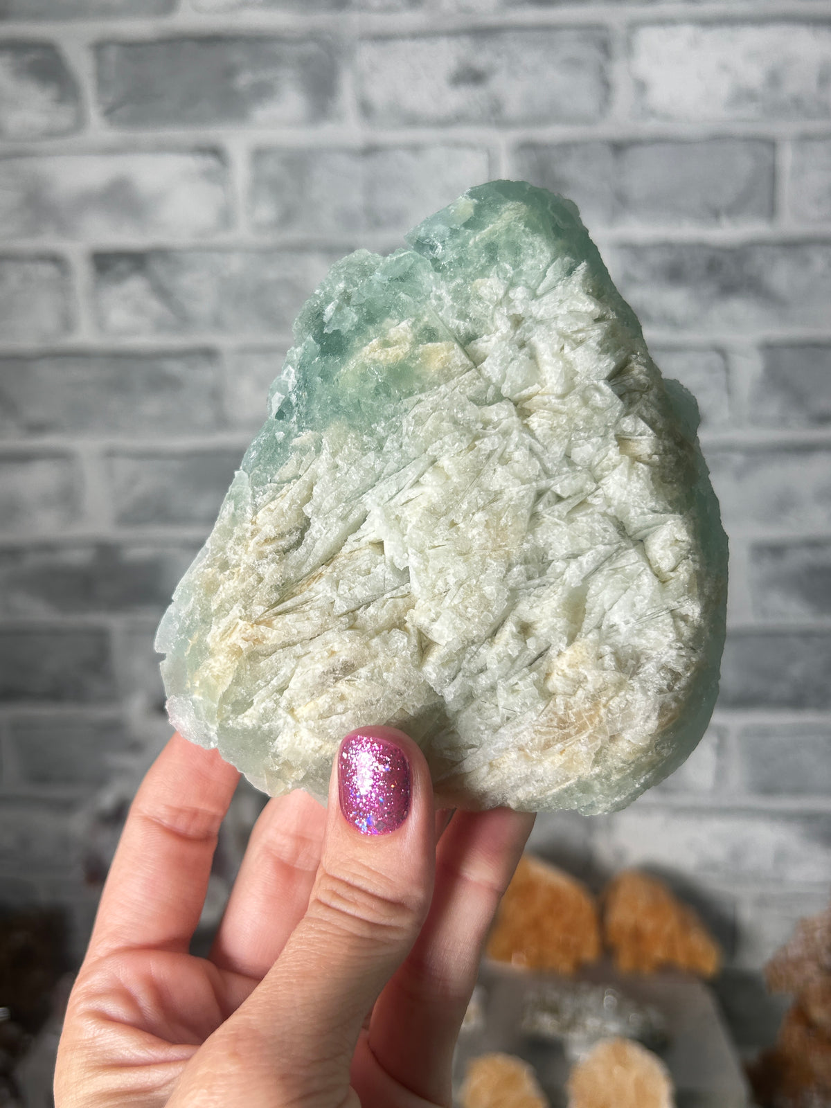 Green Fluorite, China