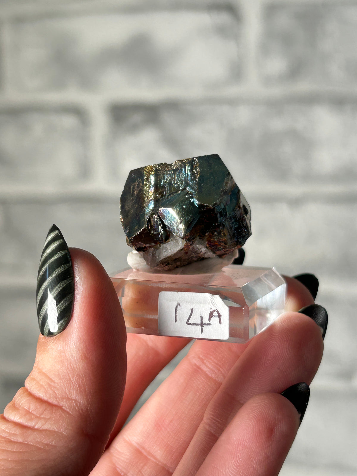 Iridescent Pyrite from Kalimantan, Indonisia -A