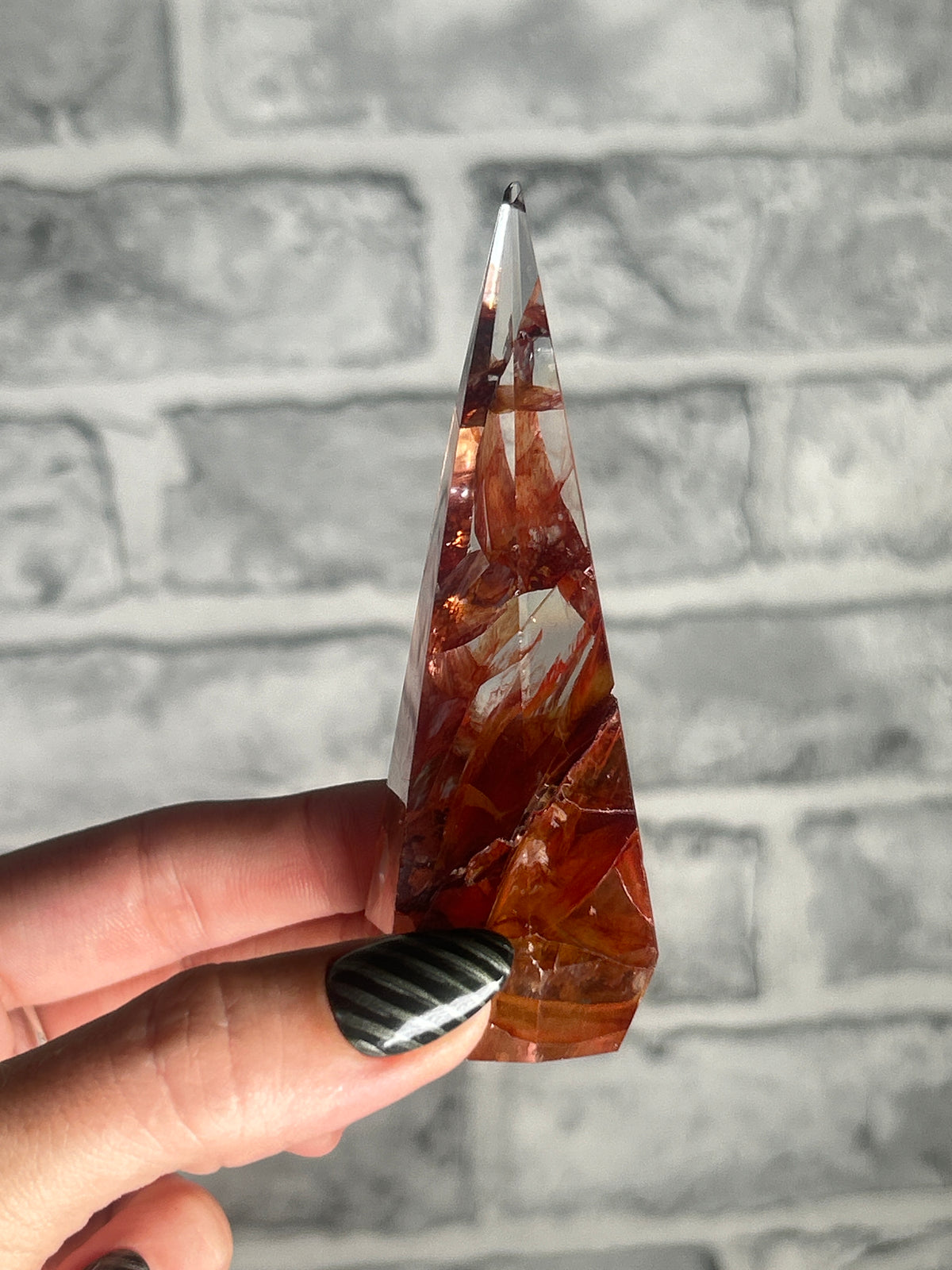 Fire Quartz Obelisk