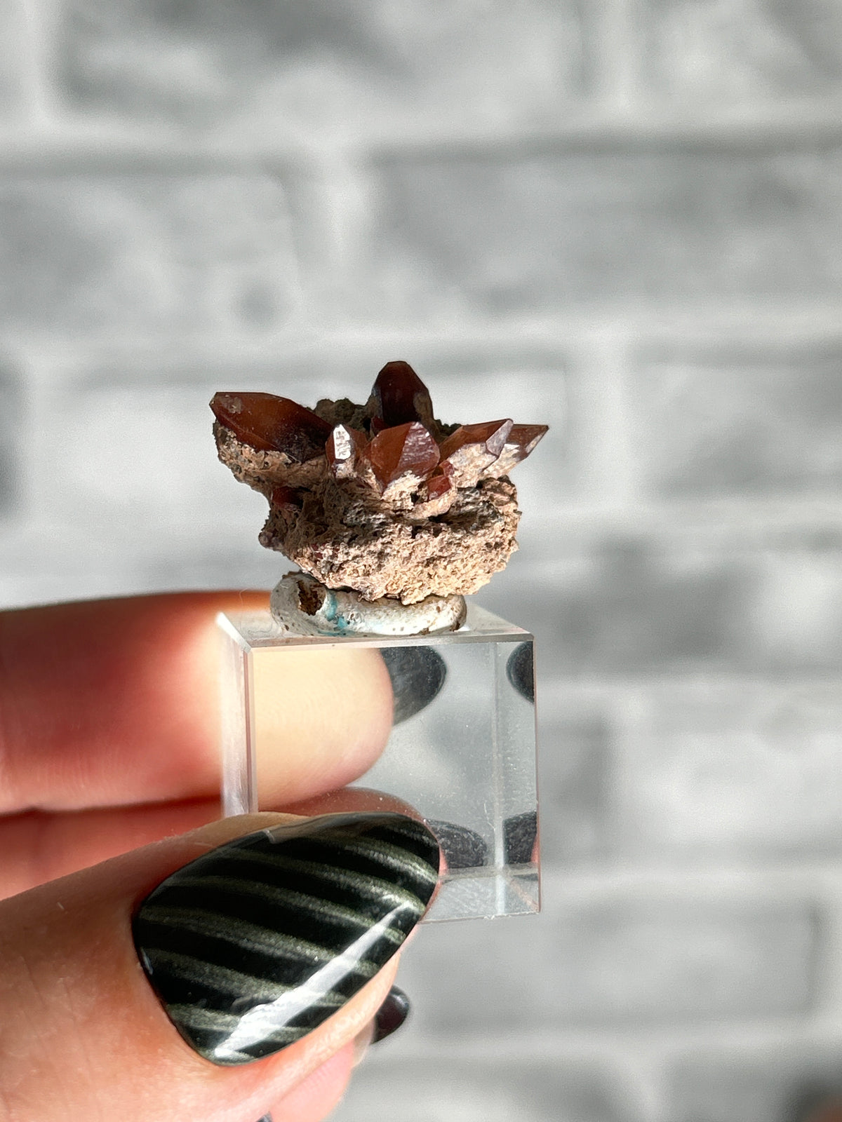 Red Topaz Cluster from Mexico