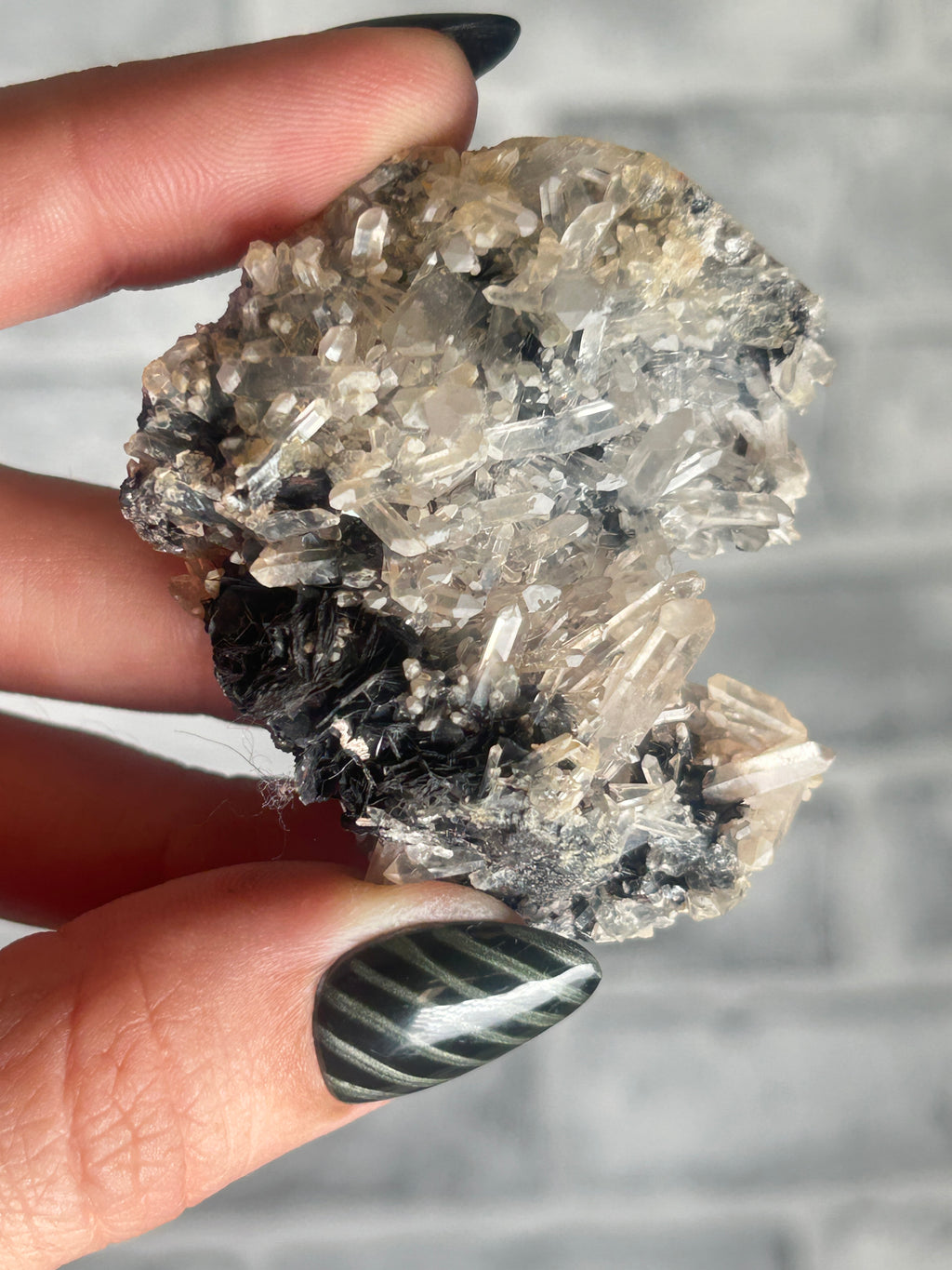 Specularite with quartz from Guangdong, China