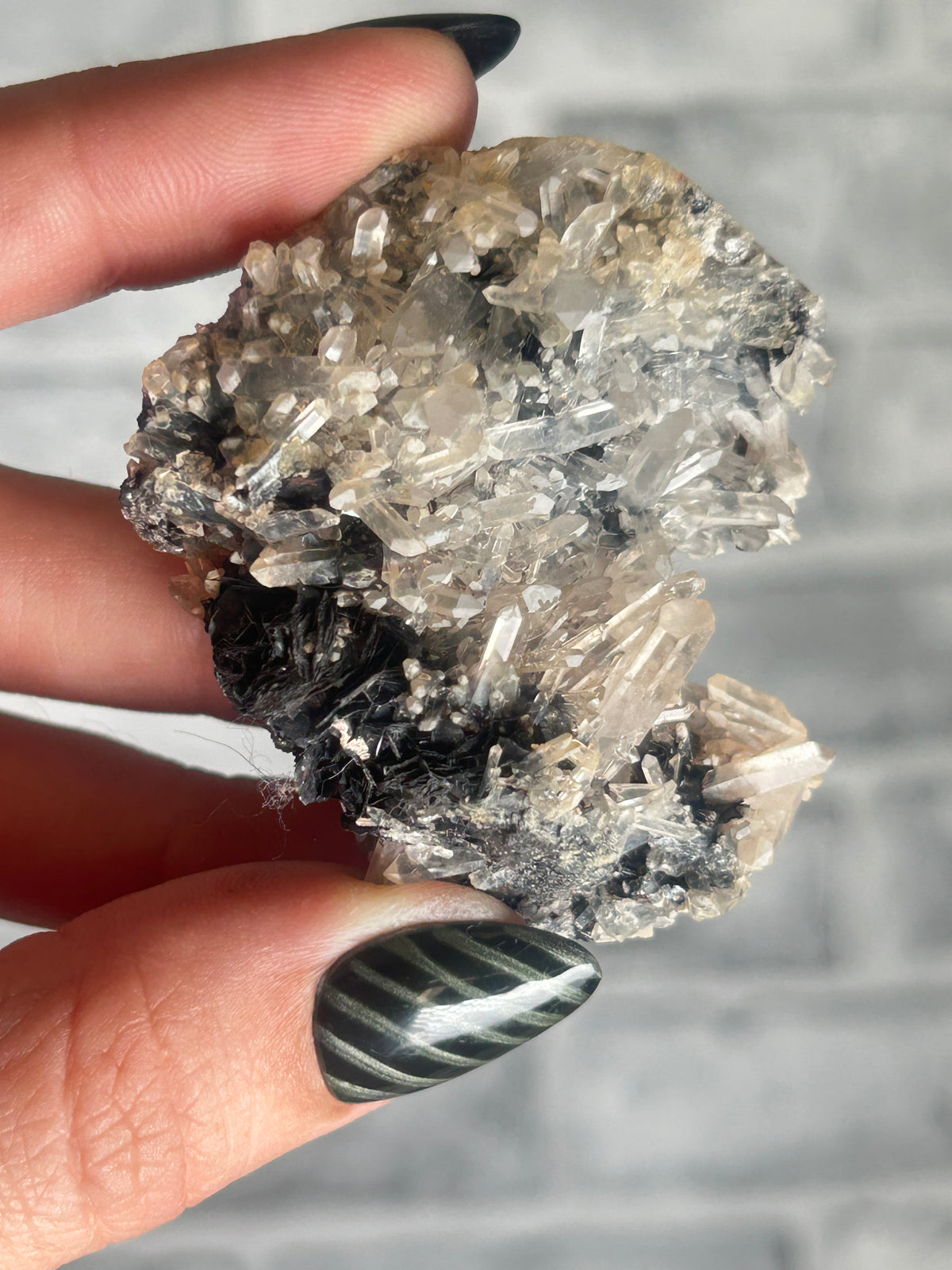 Specularite with quartz from Guangdong, China