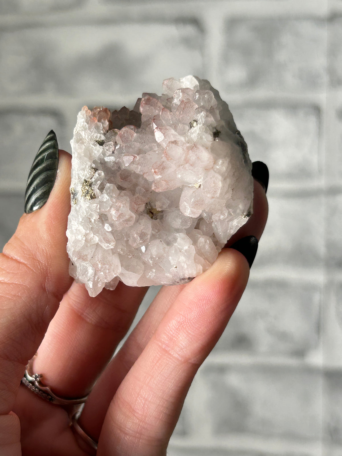 Red ‘Strawberry’ Quartz Cluster with Colourful Pyrite - Guizhou, China